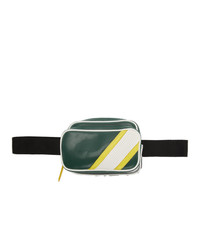 Dark Green Leather Fanny Pack