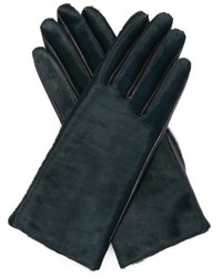 Agnelle Chloe Calf Hair And Leather Gloves