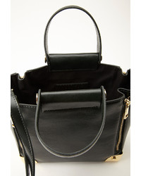 Forever 21 Zippered Faux Leather Mini Satchel
