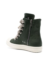 Rick Owens Chunky Laces High Top Sneakers