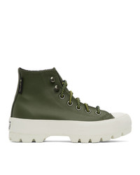Converse Green Winter Chuck Taylor Lugged High Top Sneakers