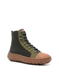 Camper Ground High Top Leather Sneakers