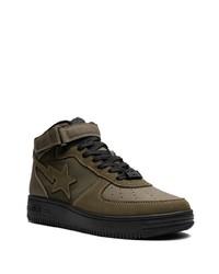 A Bathing Ape Military Bapesta Mid Sneakers