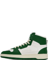 Axel Arigato White Green Dice Hi Sneakers