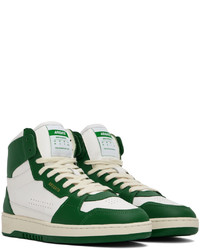 Axel Arigato White Green Dice Hi Sneakers
