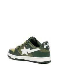 A Bathing Ape Bape Sk8 Sta 2 Leather Sneakers