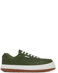 Sunnei Green Leather Dreamy Sneakers