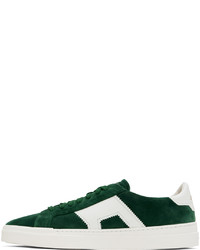 Santoni Green White Double Sneakers