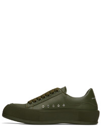 Alexander McQueen Khaki Deck Plimsoll Sneakers