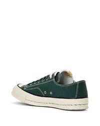 VISVIM Logo Patch Leather Low Top Sneakers