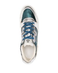 Isabel Marant Metallic Panelled Low Top Sneakers