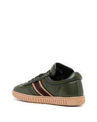Bally Side Stripe Leather Low Top Sneakers