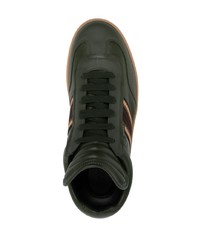 Bally Side Stripe Leather Low Top Sneakers