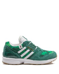 adidas X Bape X Undefeated Zx 8000 Green Sneakers