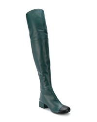 Marni Leather Over The Knee Boots