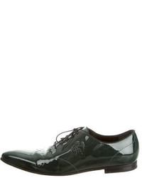 Gucci Pointed Toe Patent Leather Oxfords