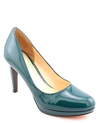 Cole Haan Chelsea Pump Green Patent Leather Pumps Heels Shoes