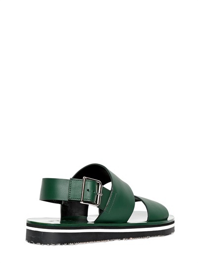 Marni Leather Sandals, $680 | LUISAVIAROMA | Lookastic