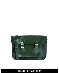 Leather Satchel Company The 11 Racing Green Patent Satchel