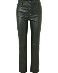Keisha Straight Leg Leather Look Pants by Atmos&Here Online