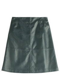 McQ by Alexander McQueen Mcq Alexander Mcqueen Perforated Leather Skirt