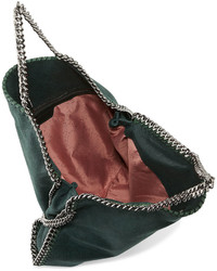 Stella McCartney Falabella Fold Over Tote Bag Dark Green