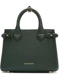 Burberry Green Small Banner Tote Bag