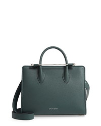 STRATHBERRY Midi Calfskin Leather Convertible Tote