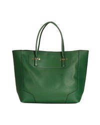 Topshop Faux Leather Tote Green