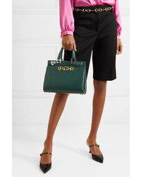 Gucci Zumi Embellished Textured Leather Tote