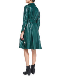 Acne Studios Fit Flare Leather Trenchcoat