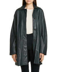 Vince Leather Trench Coat