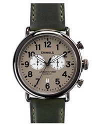 Dark Green Leather Watch