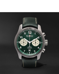 Bremont Alt1 Classicgn Automatic Chronograph 43mm Stainless Steel And Leather Watch Ref No Alt1 Cgn