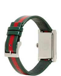 Gucci Green And Red G Frame Watch