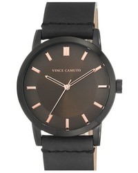 Vince Camuto Leather Strap Watch 42mm