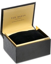 Ted Baker Smart Casual Collection Custom Multifunction Sub Eye W Contrast Detail Date Leather Strap Watch Watches