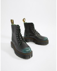 green doc martens boots