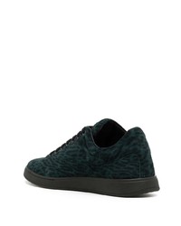 Mulberry Leopard Print Lace Up Sneakers