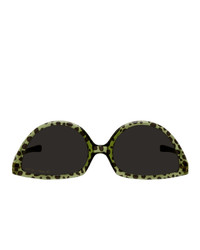 Dark Green Leopard Sunglasses
