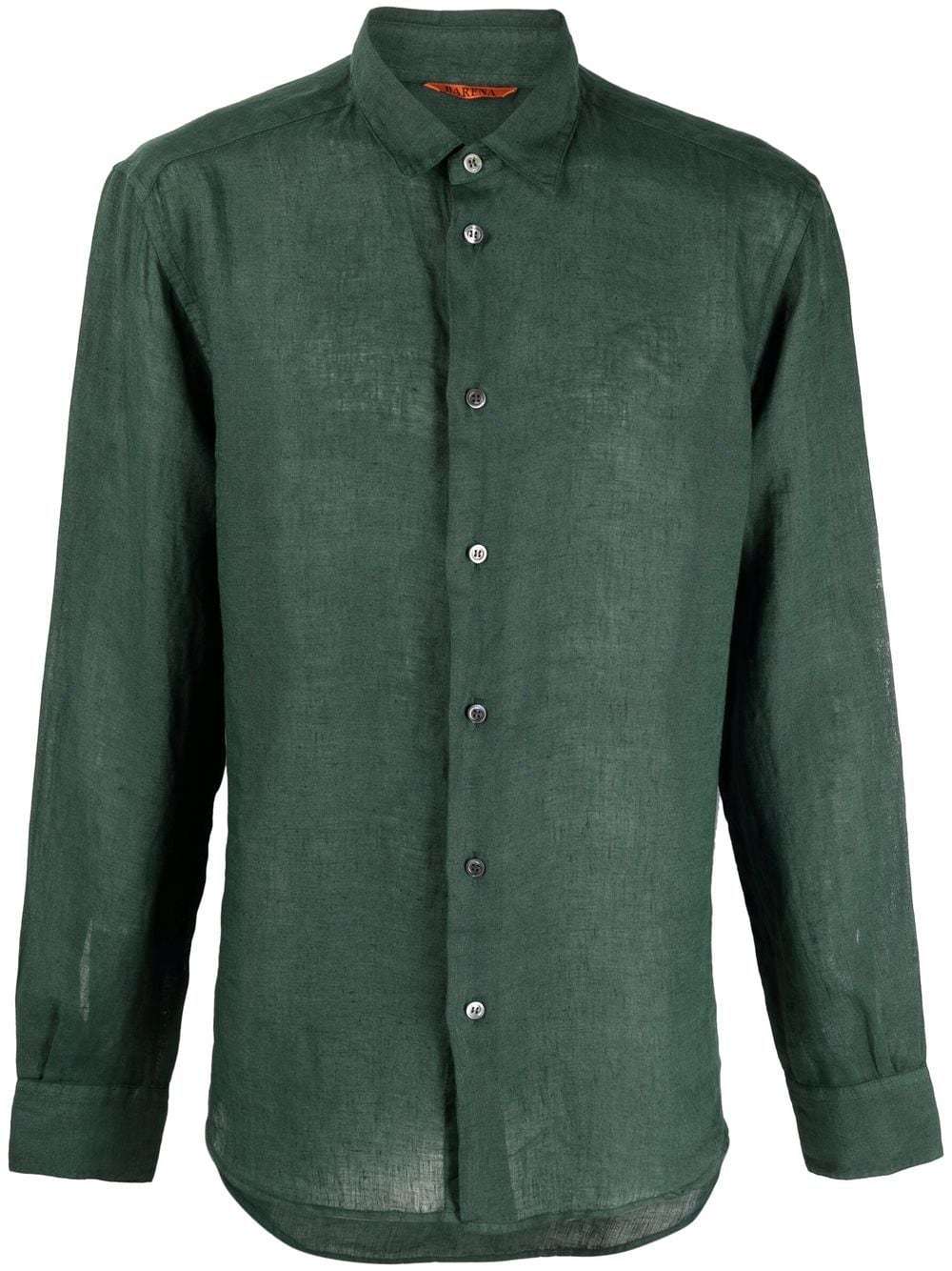 Barena Linen Button Down Shirt, $159 | farfetch.com | Lookastic