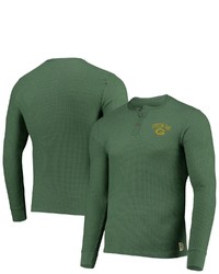 Junk Food Green Green Bay Packers Thermal Henley Long Sleeve T Shirt