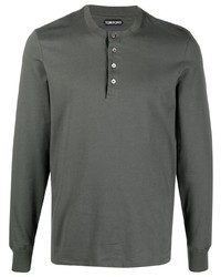 Tom Ford Henley Long Sleeve Top