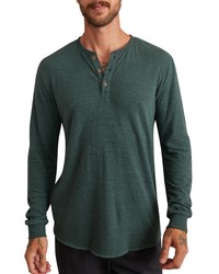 Marine Layer Long Sleeve Henley In Green Gables At Nordstrom