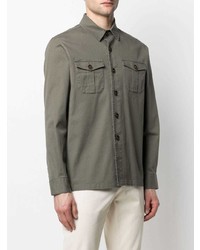 Manuel Ritz Camouflage Lining Button Up Shirt