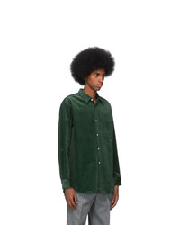 Comme Des Garcons SHIRT Green Corduroy Shirt