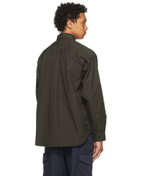 Mhl By Margaret Howell Green Oversized Work Shirt