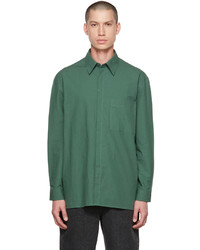 AMOMENTO Green Pocket Shirt