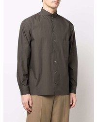 Lemaire Patch Pocket Long Sleeve Cotton Shirt