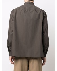 Lemaire Patch Pocket Long Sleeve Cotton Shirt